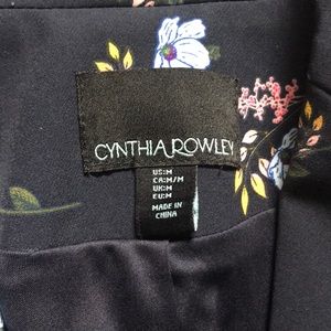 Cynthia Rowley Jackets & Coats - Cynthia Rowley navy blue floral blazer Cynthia Rowley Jackets & Coats - Cynthia Rowley navy blue floral blazer